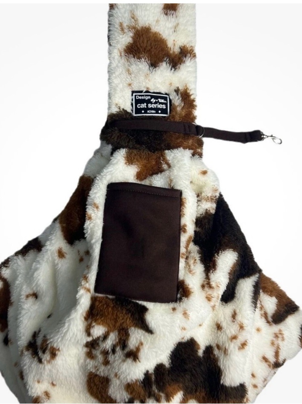 Dog cross body carrier.
